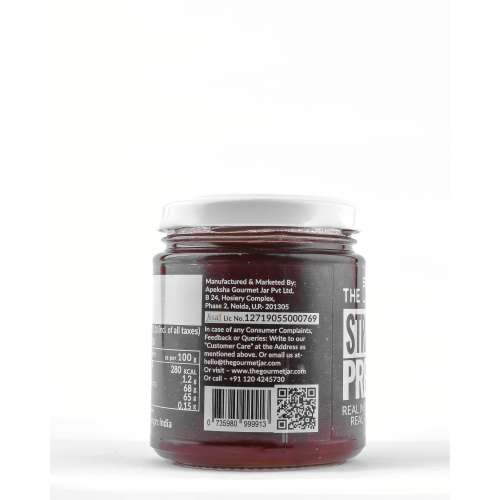 The Gourmet Jar: Strawberry Preserve - 230gm
