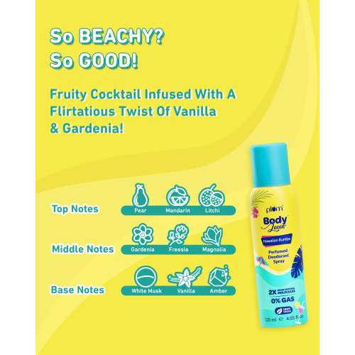 Plum: BodyLovin' Hawaiian Rumba Perfumed Deodorant Spray - 100ml