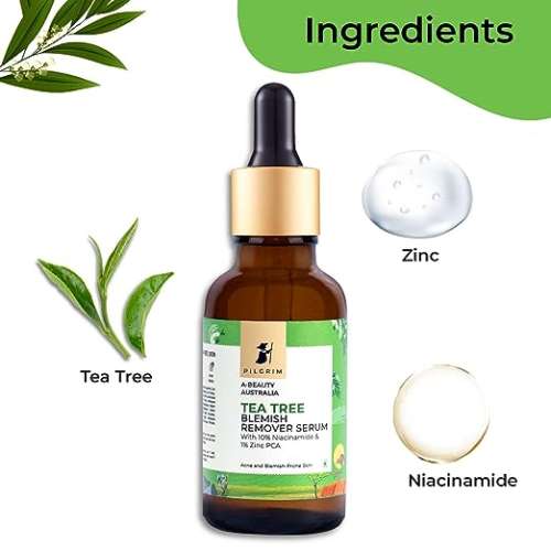 Pilgrim: Tea Tree & Niacinamide Blemish Remover Serum - 30ml