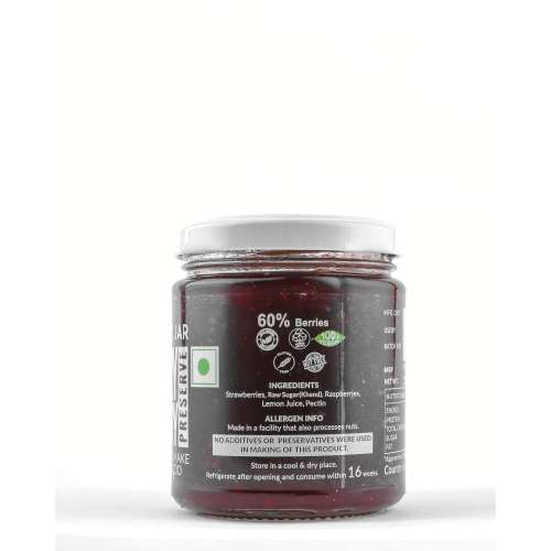 The Gourmet Jar: Raspberry Strawberry Preserve - 230gm