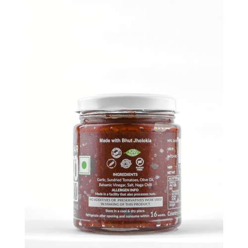 The Gourmet Jar: Sundried Tomato Garlic Spread (with Naga Chilli) - 190gm