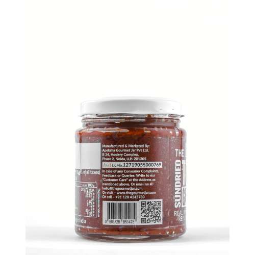 The Gourmet Jar: Sundried Tomato Garlic Spread (with Naga Chilli) - 190gm