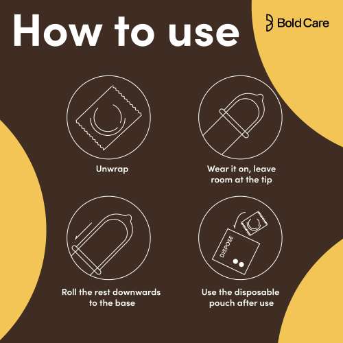 Bold Care: Ultra Thin Long Last Condoms  - Lubricated -  Pack Of 10