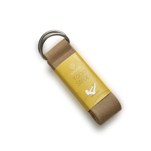 Sarveda: Organic Cotton Strap Yoga Belt - Beige