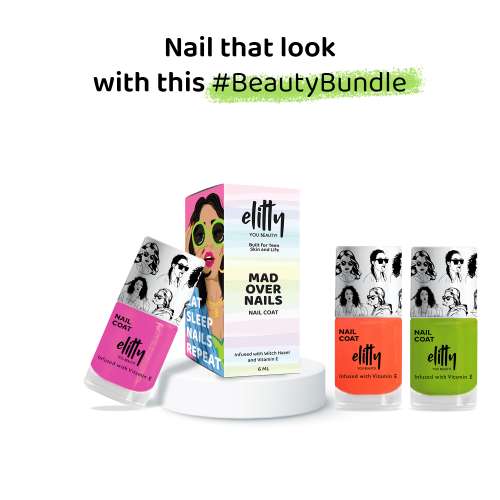 Elitty Beauty: Mad Over Nails (Secret Crush, Juicy Gossip, Green Flags Only) - Matte Combo