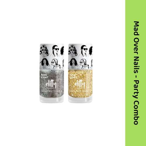Elitty Beauty: Mad Over Nails (Ice Breaker, Golden Hour)- Party Combo Elitty Beauty: Mad Over Nails (Ice Breaker, Golden Hour)- Party Combo