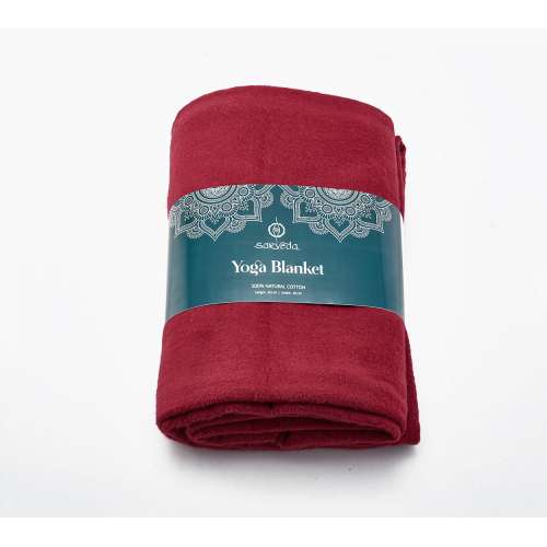 Sarveda: Organic Cotton Yoga Blanket - Magenta