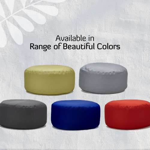 Sarveda: Buckwheat Hulls Hi-Zafu Meditation Cushion - Dark Grey