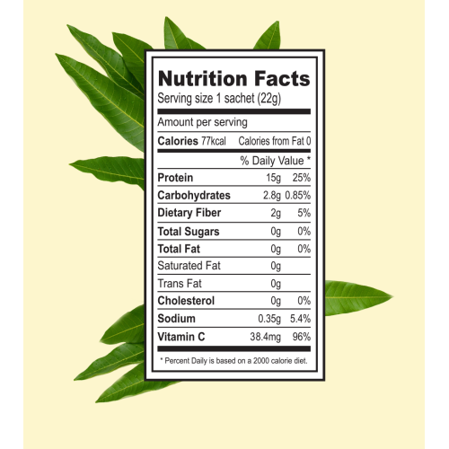 Green Protein: Raw Mango Flavoured Pea Protein Pouch - 500gm