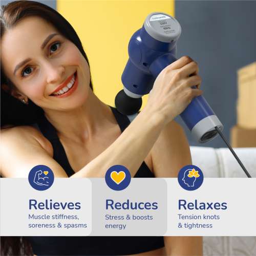 Caresmith: Charge Active Corded Massage Gun - Blue