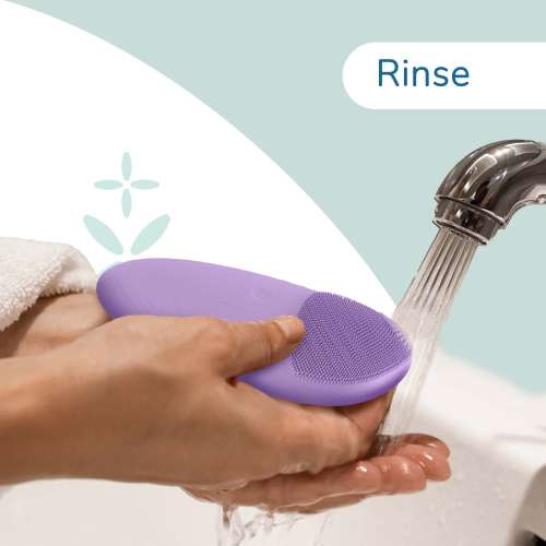 Caresmith: Battery Powered Sonic Massager Brush For Facial Cleansing - Lavender Spunk