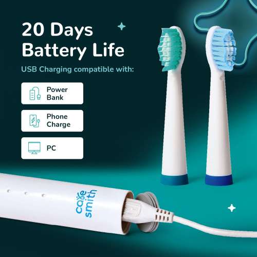 Caresmith: Spark Rechargeable Electric Toothbrush - White
