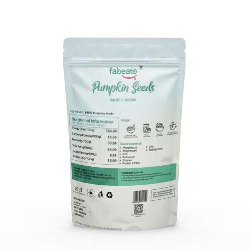 Fabeato: Natural Raw Premium Pumpkin Seeds - 200gm