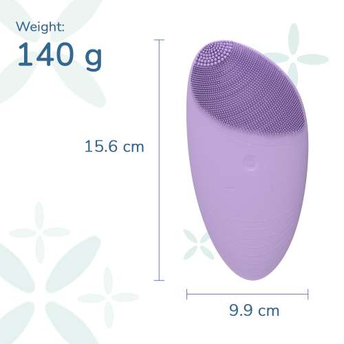Caresmith: Battery Powered Sonic Massager Brush For Facial Cleansing - Lavender Spunk