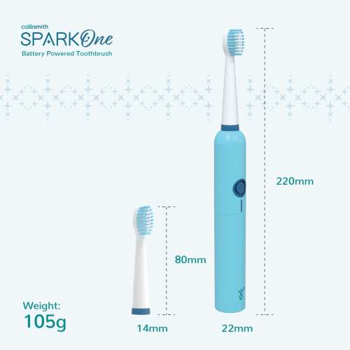 Caresmith: Spark One Electric Battery Toothbrush | Blue Caresmith: Spark One Electric Battery Toothbrush | Blue