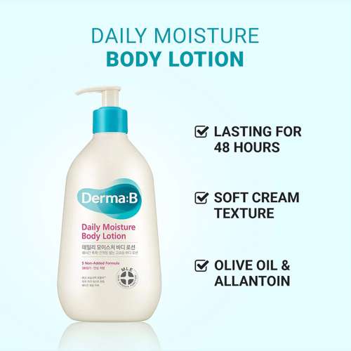 Derma B: Daily Moisture Body Lotion - 400ml