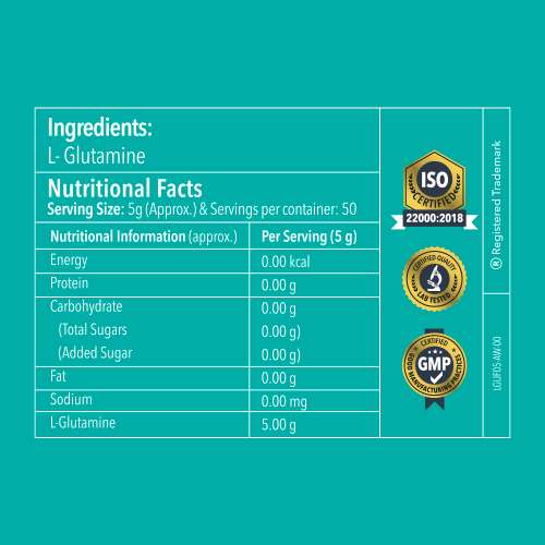 Proathlix: L-Glutamine - Unflavoured - 250gm                              