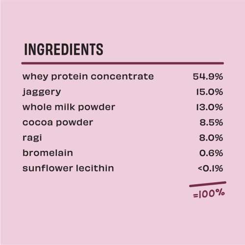 The Whole Truth:  Protein For Everyone  Beginners Protein Powder  Ragi Cocoa Sample (Pack of 7)  15g Protein/Pack  Clean, Light & Easy to Digest  No Artifical Flavours (210g)