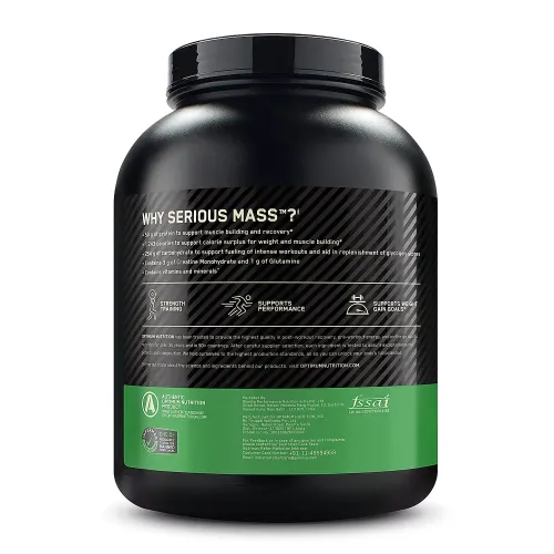 Optimum Nutrition: Serious Mass Weight Gainer Powder - 3kg - Chocolate