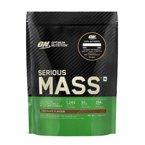 Optimum Nutrition: Serious Mass Weight Gainer Powder - 1kg - Chocolate