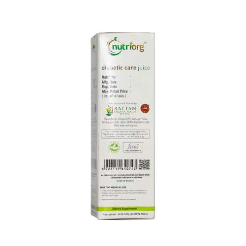 Nutriorg: Diabetic Care Juice - 250 ml ( Pack of 2)
