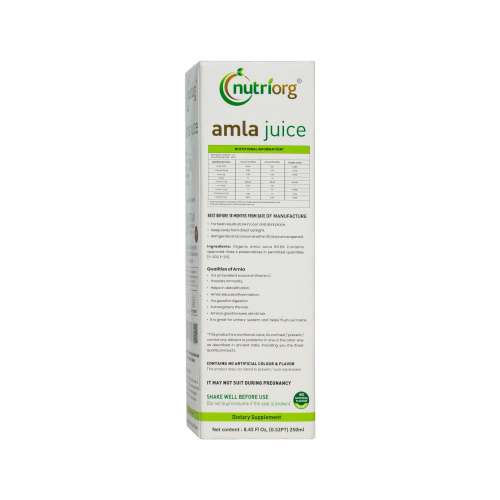 Nutriorg: Amla Juice - 250 ml ( Pack of 2)