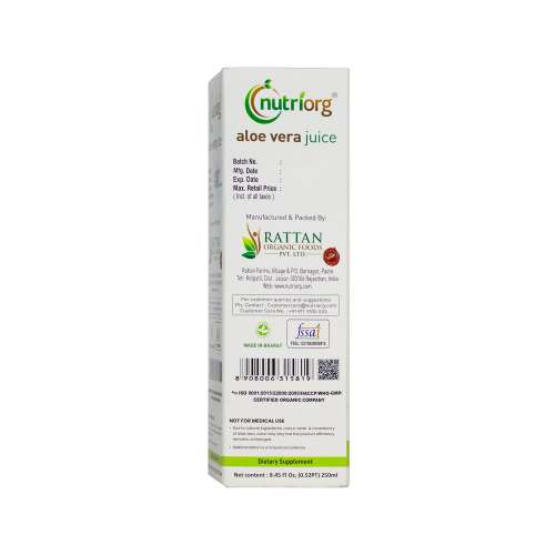 Nutriorg: Alovera Juice - 250 ml
