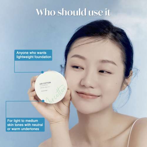 The Face Shop: Air Cotton Cushion SPF50+ PA++++ (203 Beige)