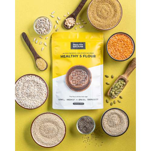 Healthy Because: Healthy 5 Flour, 800 Gms Healthy Because: Healthy 5 Flour, 800 Gms