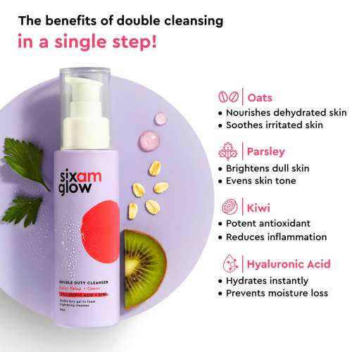 SIXAM Glow: Double Duty Cleanser - 100ml
