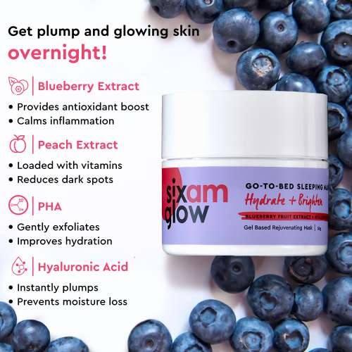SIXAM Glow: Go-To-Bed Sleeping Mask - 50ml