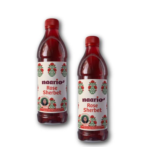 Naario: Rose Sherbet 800ml (Pack Of 2 * 400ml) Naario: Rose Sherbet 800ml (Pack Of 2 * 400ml)