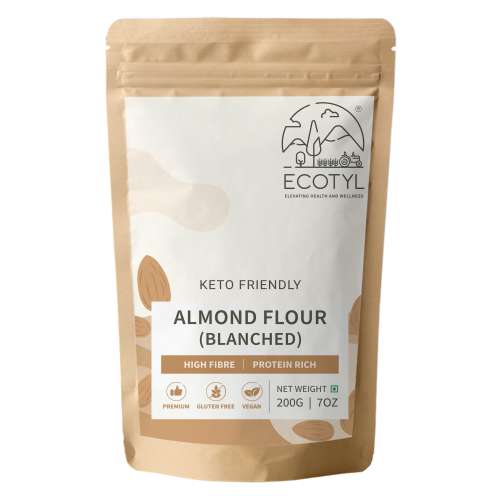 Ecotyl: Natural Almond Flour (Blanched) - 200gm