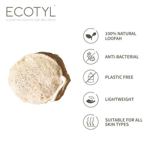 Ecotyl: Body Loofah | For Gentle Exfoliation | Natural Loofah | Set of 2