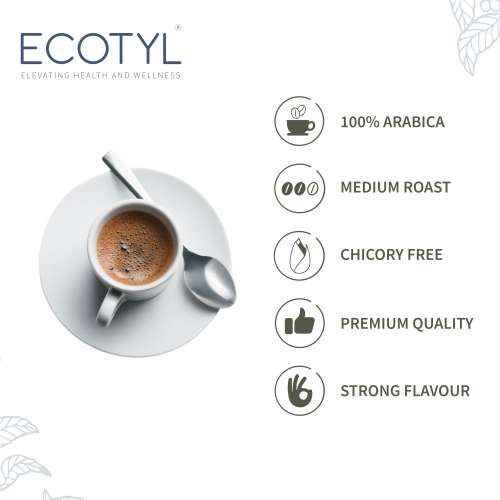 Ecotyl: Coffee Powder | 100% Arabica | Strong Flavour & Rich Aroma | 100g
