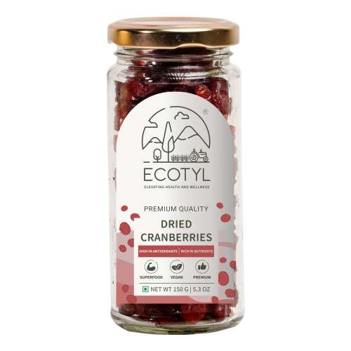 Ecotyl: Natural Dried Cranberries - 150gm Ecotyl: Natural Dried Cranberries - 150gm