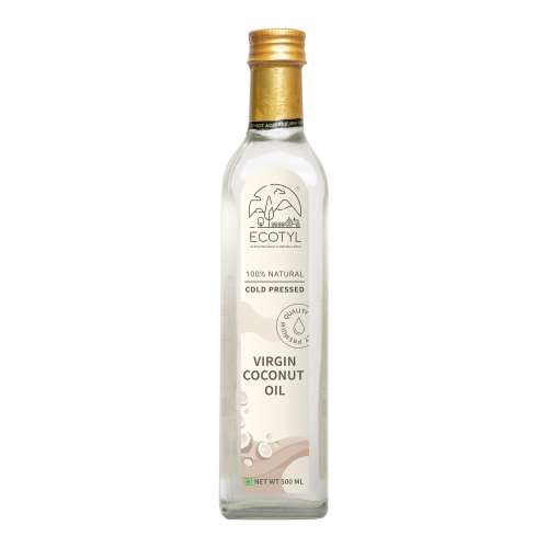 Ecotyl: Cold-Pressed Virgin Coconut Oil | Kachi Ghani | Suitable for Cooking | 500ml