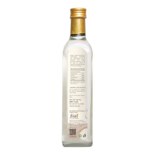 Ecotyl: Cold-Pressed Virgin Coconut Oil | Kachi Ghani | Suitable for Cooking | 500ml