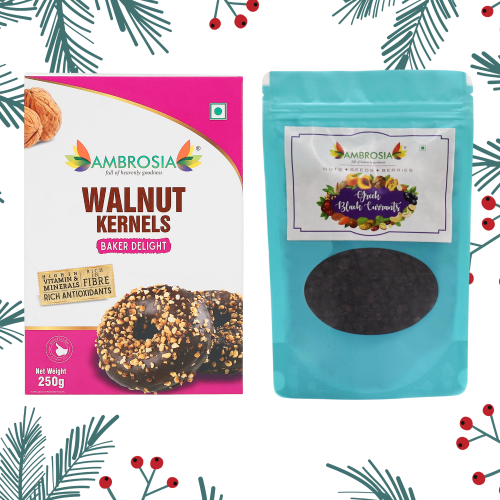 Ambrosia: Ambrosia Bakers Delight Combo 500g -Walnut Kernels Light Broken & Blackcurrant