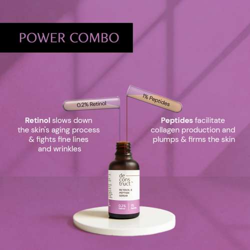 Deconstruct Skincare: Retinol & Peptide Serum- 0.2% Retinol + 1% Peptide - 30ml