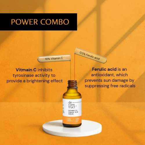 Deconstruct Skincare: Vitamin C Serum- 10% Vitamin C + 0.55% Ferulic Acid - 30ml