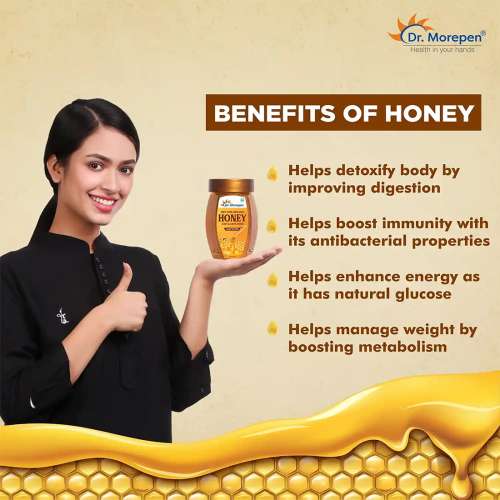 Dr. Morepen: 100% Pure Organic Honey NMR Tested - 250gm Pack of 4