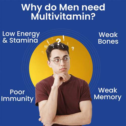 Dr. Morepen: Multivitamin Men with Omega 3 & Herbs for Energy & Immunity Boost - 60 Veg Tablets and Multivitamin Women with Calcium & Herbal Extracts for Energy & Immunity Boost - 60 Veg Tablets