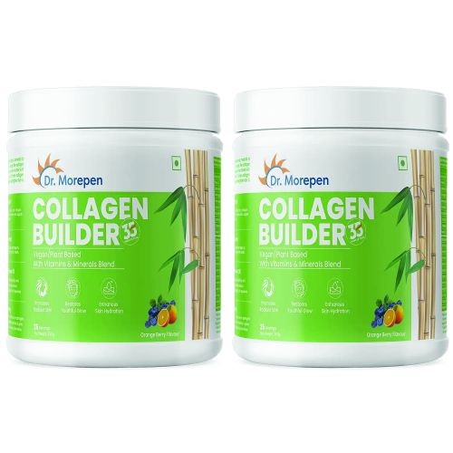 Dr. Morepen: Natural Collagen Builder, Orange-berry Flavour - 250gm Pack of 2