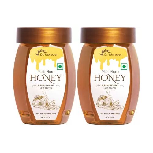 Dr. Morepen: Natural & Pure Multi Flora Honey NMR Tested  - 250gm Pack of 2