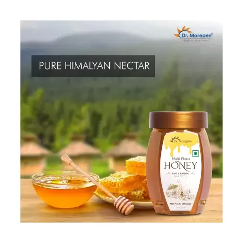 Dr. Morepen: Natural & Pure Multi Flora Honey NMR Tested - 250gm Pack of 4