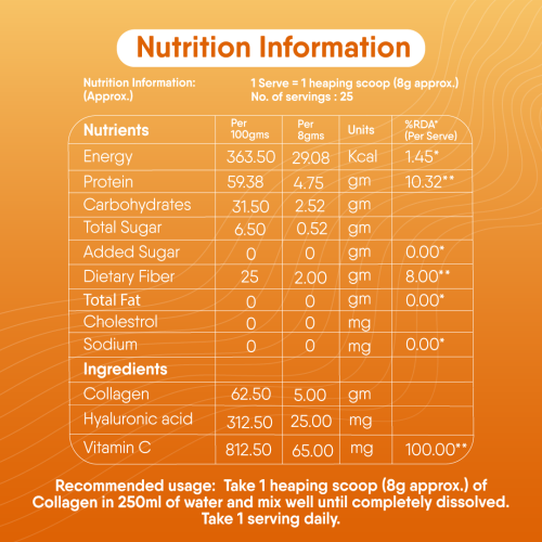 TruNativ: Beauty Fiber, Japanese Marine Collagen, Mango, 200g