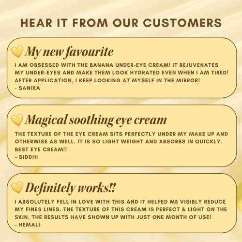 The Skin Diet Company: Banana Under Eye Cream - 30ml The Skin Diet Company: Banana Under Eye Cream - 30ml