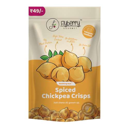 Flyberry Gourmet: Chickpeas Chips - Vacuum Fried 25g each (Pack of 2)