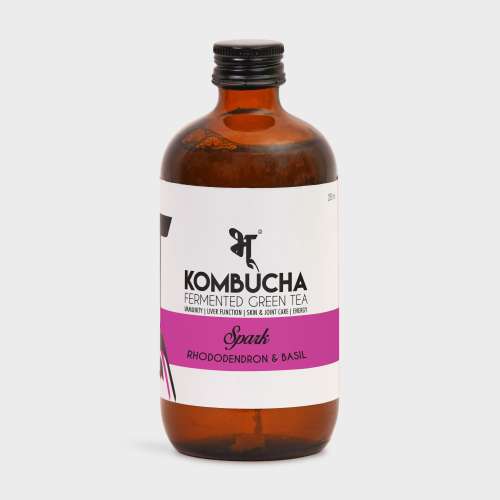Bhu: Fermented Green Tea - Spark: Rhododendron & Basil 250ml (Pack of 1)